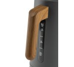 DOMO Bouilloire 'Wood You' - 1,7 L - gris mat