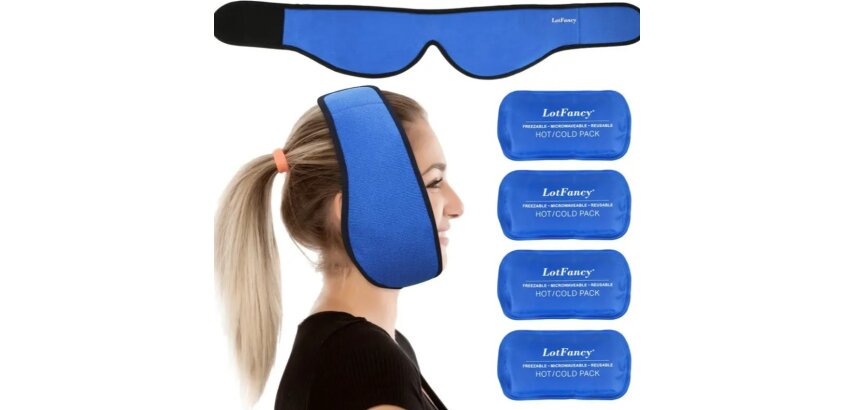 Mauris Relief Haarband mit Gelpacks