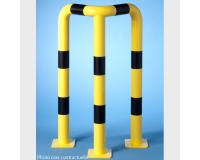 Barrières de protection en angle 64 x 64 x HT 120 cm tube Ø 76 x 2 mm d'épaisseur