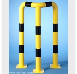 Barrières de protection en angle 64 x 64 x HT 120 cm tube Ø 76 x 2 mm d'épaisseur