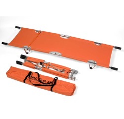 Brancard Orange pliable en longueur et largeur - toile plastifiée
