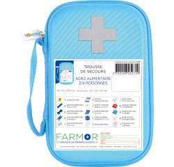Trousse de secours Agro Alimentaire 2/4 personnes en PU bleu