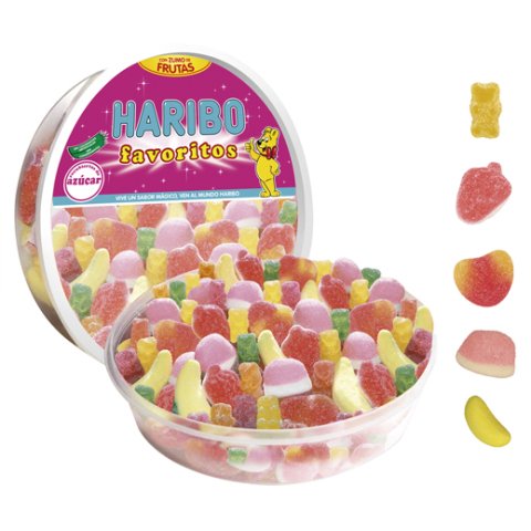 Gominolas Haribo Favoritos Azúcar - Tapper 500 g