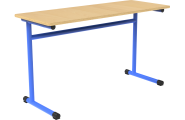 Table école Fabiano biplace L 130cm - Taille T4 pour primaire (P1/P2)