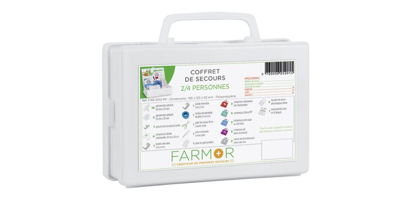 Coffret de secours Multirisques 2/4 personnes
