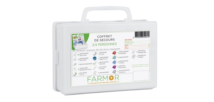 Coffret de secours Multirisques 2/4 personnes