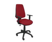 Office chair ELCHE - adjustable armrests - Bordeaux