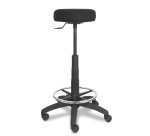 Tabouret réglable en hauteur - Modèle Tolosa Tissu ARAN Noir