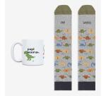 Kit Taza + Calcetines "Papisaurus" talla 42-46
