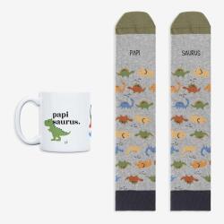 Kit Taza + Calcetines "Papisaurus" talla 42-46
