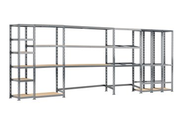 Rayonnage MODULO - Module 5 étagères - 16 plateaux