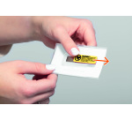 Porte-badge CLICK FOLD avec aimant 54x90 mm - Boîte de 10