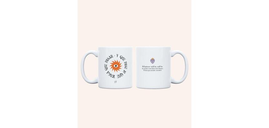 Taza "Y que pase lo que tenga que pasar" 350ml, cerámica 
