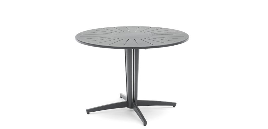 Ronde tafel OUDON in aluminium