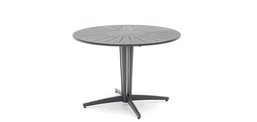 Table ronde OUDON en aluminium
