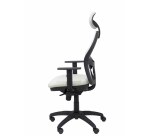 Silla Jorquera malla blanca asiento bali con cabecero fijo
