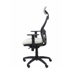 Silla Jorquera malla blanca asiento bali con cabecero fijo
