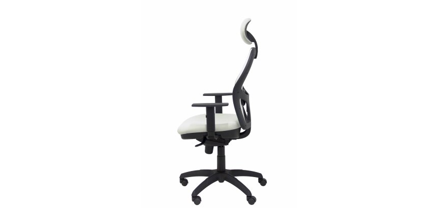 Silla Jorquera malla blanca asiento bali con cabecero fijo
