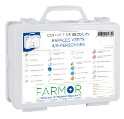 Coffret de secours Espaces verts 4/6 personnes
