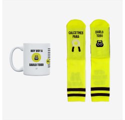Kit Taza + Calcetines "Calcetines para darlo todo" talla 42-46
