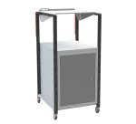 Pupitre à plan inclinable, 1 bloc porte, à roulettes, 150 kg