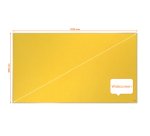 Tablero de anuncios de fieltro de formato panorámico Nobo Impression Pro de 1220x690 mm