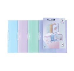 Chemise de présentation V-CLIP - A4 - polypropylène - PROPYSOFT PERSO VIQUEL - Coloris assortis