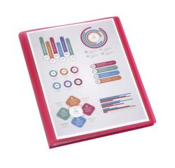 Porte Vues Personnalisable 40 Vues  A4 Polypropylène - PROPYGLASS - Viquel - 24 x 31 x 1,8 cm