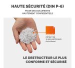 Destructeur Fellowes Powershred 425HS - coupe croisée