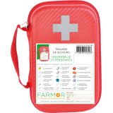 Trousse de secours Universelle 1/5 personne en PU rouge
