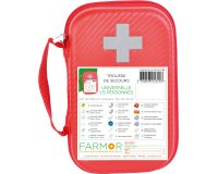 Trousse de secours Universelle 1/5 personne en PU rouge