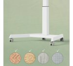 Bureau électrique compact assis-debout avec roulettes - blanc - Leitz Ergo