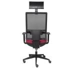 Chaise de bureau HORNA avec têtière non feu