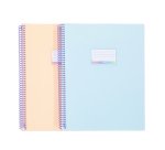 Protège-documents personnalisable à spirales 30 pochettes - 60 Vues - A4 - RAINBOW PASTEL VIQUEL  - Coloris assortis