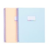 Protège-documents personnalisable à spirales 30 pochettes - 60 Vues - A4 - RAINBOW PASTEL VIQUEL  - Coloris assortis