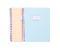 Protège-documents personnalisable à spirales 30 pochettes - 60 Vues - A4 - RAINBOW PASTEL VIQUEL  - Coloris assortis