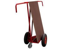 Chariot porte-panneaux 400 kg 700 x 380 mm poignée extensible roue pneumatique
