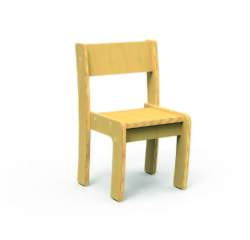 Chaise Fabiano Kids empilable en bois - Taille T2 - Ecole maternelle