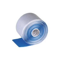 Pansement auto-adhésif  à découper bleu détectable 4,5 m x 6 cm en mousse bleu