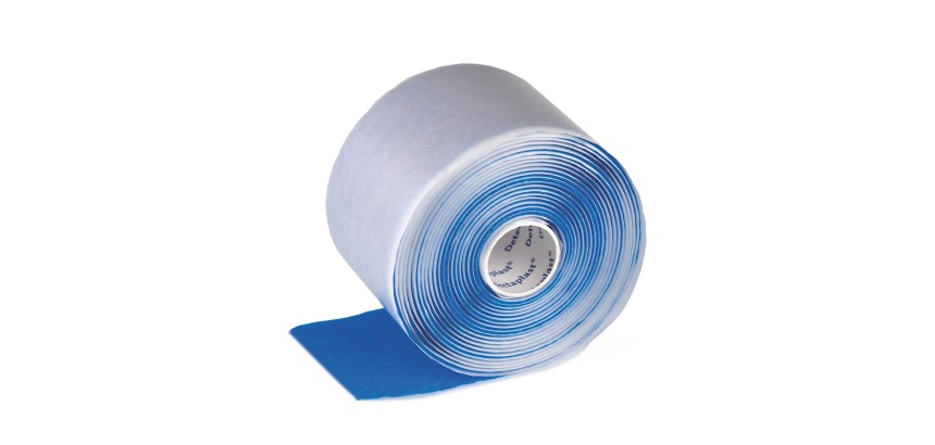 Pansement auto-adhésif  à découper bleu détectable 4,5 m x 6 cm en mousse bleu