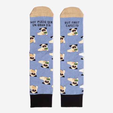 Calcetines "Hoy puede ser un gran día, but first, cafecito" talla 36-41