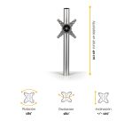 Brazo accesorio para estación de trabajo Sit-Stand Lotus™ Fellowes  individual