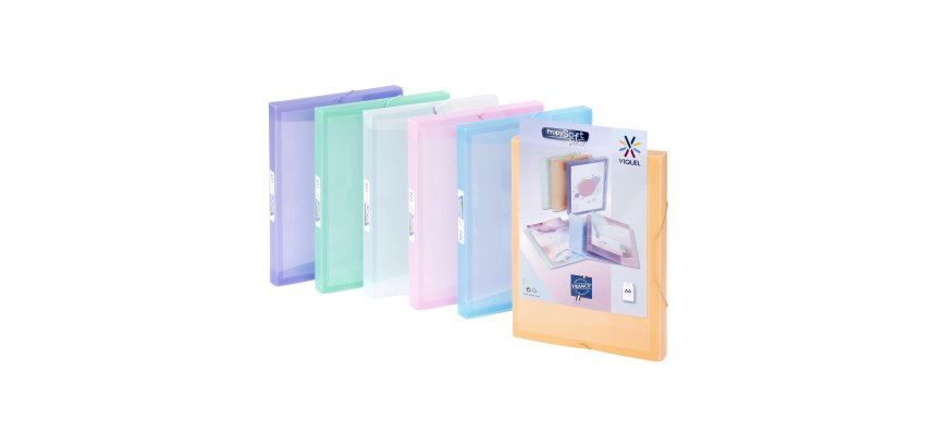 Boîte de classement COOLBOX PERSO A4 Dos 3 cm - Polypropylène - PROPYSOFT - Viquel - 25 x 33 x 3 cm