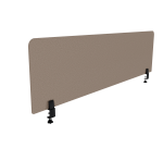 Ecran de séparation acoustique pour bureau Agathe Flexmute - avec fixations à pinces à étau H 50 cm
