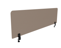 Ecran de séparation acoustique pour bureau Agathe Flexmute - avec fixations à pinces à étau H 50 cm