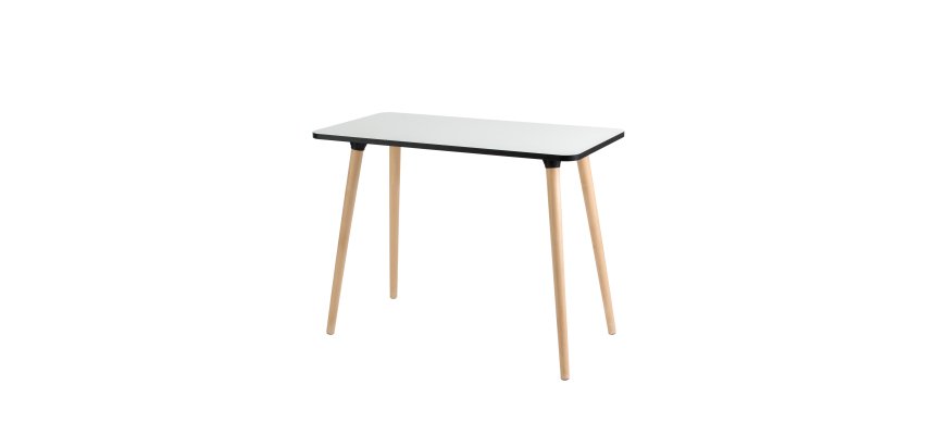Bureau télétravail Hop piètement bois massif