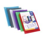 Protège-documents Viquel Propyglass polypropylène translucide personnalisable A4  20 pochettes - 40 vues couleurs assorties