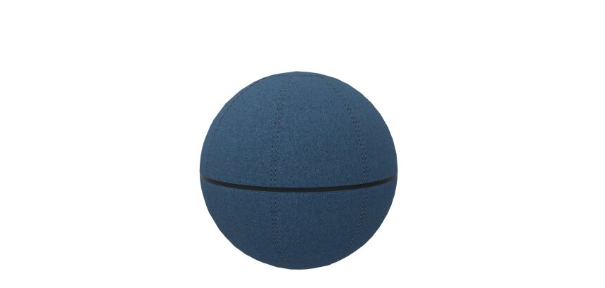 Ballon ergonomique Office Ballz Götessons 65 cm, tissu Mica avec zip noir