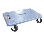 Plateau roulant polypropylène sans rebord 210 kg 600 x 400 mm roue caoutchouc