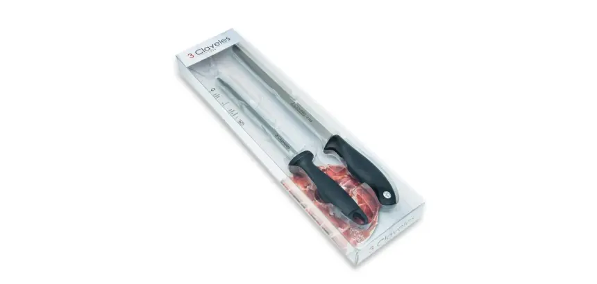 Set de 2 cuchillos jamoneros  - 3 Claveles